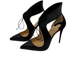 Christian Louboutin Self-Tied Ferme-Rouge 100 black pumps